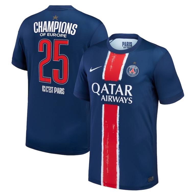Maillot Enfant PSG Champions d'Europe 2025 1 Étoile