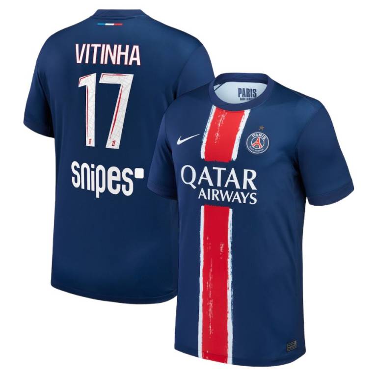 Maillot PSG Domicile 2024 2025 Vitinha 1 Étoile